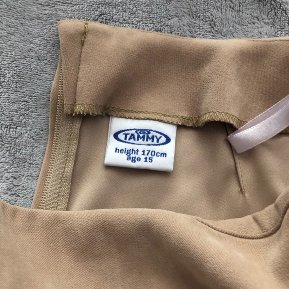 Vintage Tan Mini-Skirt - Picture 4 of 4